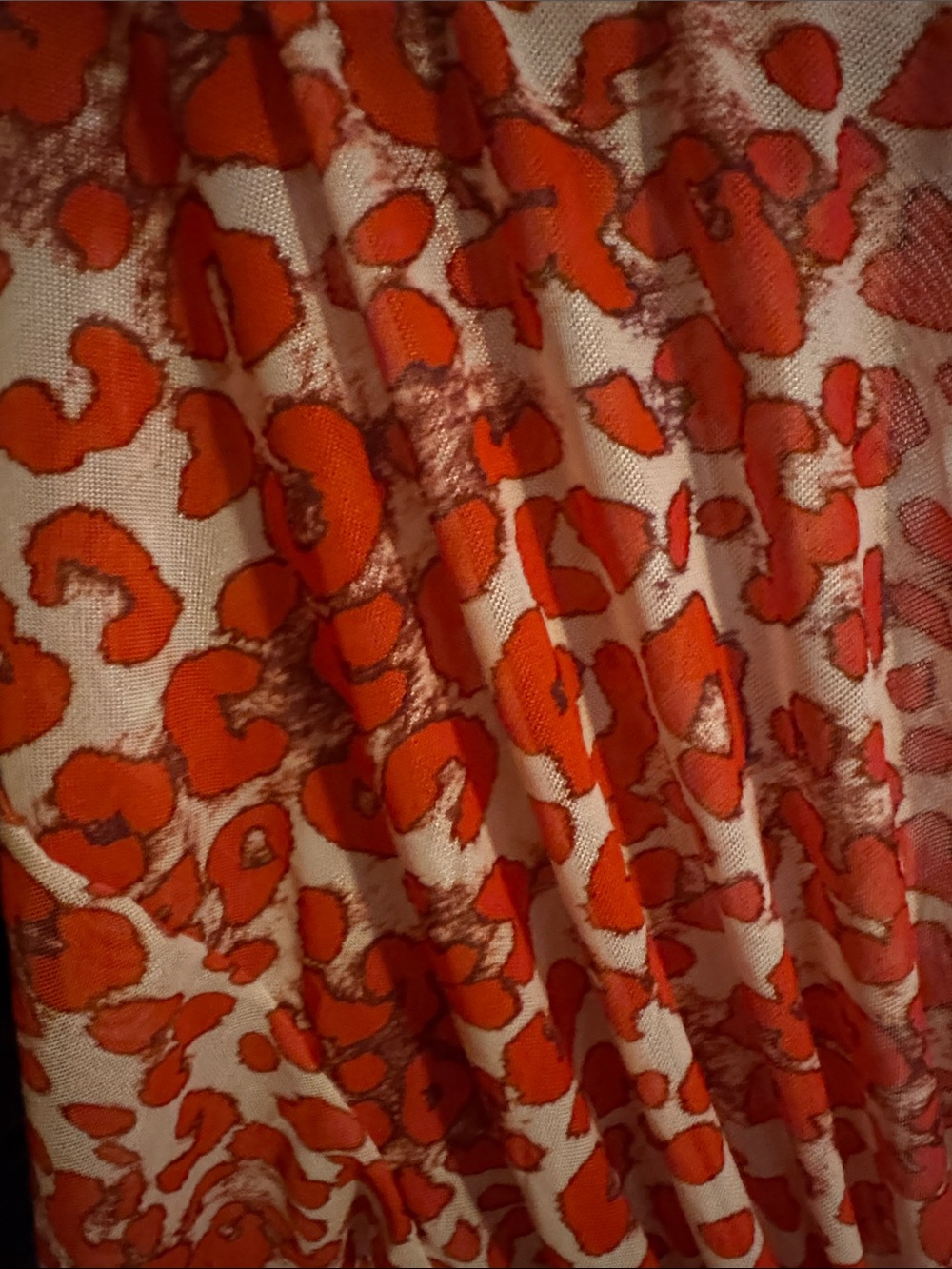 Red Patterned Women’s Drawstring Dress - Picture 2 of 4